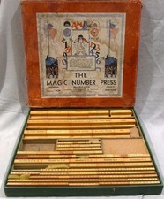 Vintage 1933 The Magic Number Press Math Game T.G. Nichols Kansas City Mo.