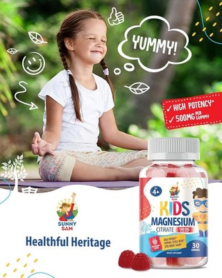 SUGAR-FREE MAGNESIUM GUMMIES FOR KIDS & TEENS - 500MG CALM MAGNESIUM CITRATE