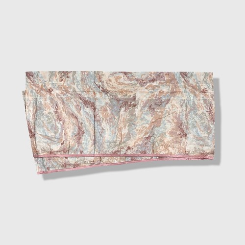Unbranded Vintage Curtain Valance One Size Pink Blue Marbled Retro Aesthetic