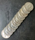 Lot of 10 50c Franklin Silver Half Dollars