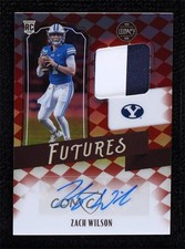 2021 Panini Legacy Futures Ruby 35/50 Zach Wilson #FP-ZW Patch Auto j3z