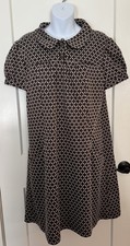 *Sangria* Womens Dress, Sz 10, Brown Tan Geometric Pattern
