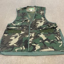 VTG Game Winner Hunting Vest XL 46/48 Camouflage Nylon Mesh Pockets Sportswear