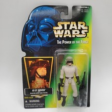 Star Wars AT-ST Driver ROTJ 1996 Green Card Hologram 3.75 Kenner POTF II New