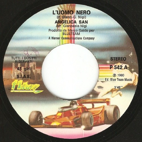 Angelica San - L'Uomo Nero / Camaleonte (Vinyl, 7") M/VG+ - Imagen 2 de 3