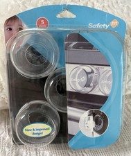 NIP 5-pack of Safety 1st Clear View Stove Knob Covers. Easy Install.