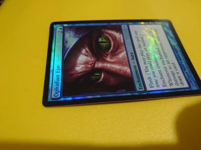 Ophidian Eye. FOIL Time SPiral Enchantment Aura. English lang VHTF mtg VGC Card - Image 3 of 4