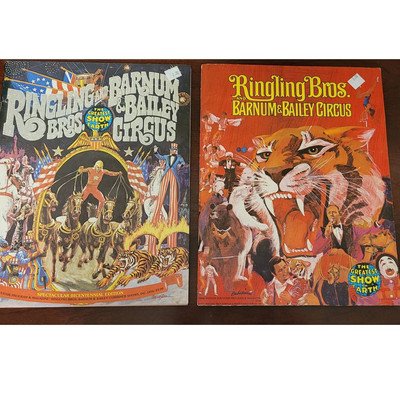 Vintage Lot (2)  Ringling Bros. Barnum & Bailey Circus Programs  1975 1976