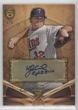 2013 Topps Supreme Retired and Active Black 3/5 Kyle Gibson #SA-KG Auto 5b9