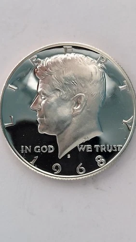1968-S United States Proof, 40% Silver, Kennedy Half Dollar