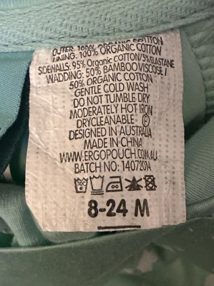 ergoPouch Sleep Sack Suit Tog 1.0 Organic Cotton 8-24 months Infant Toddler - Image 4 of 4