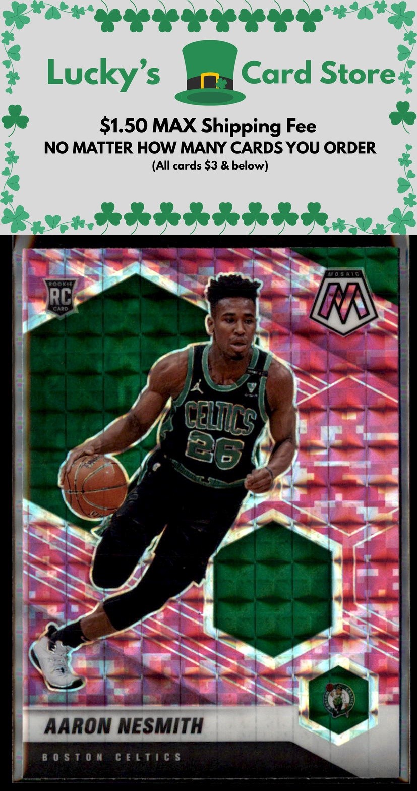 2020-21 Panini Mosaic #227 Aaron Nesmith Mosaic Camo Pink Rookie