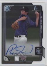 2015 Bowman Draft Chrome Draft Pick Auto Peter Lambert #BCA-PL Auto 4nm