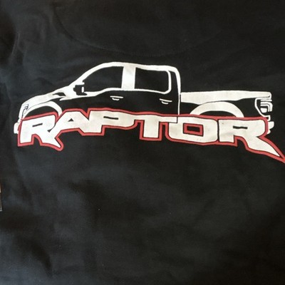 Official Ford Road Trip Raptor Black Graphic Hoodie Men's 2XL Pullover