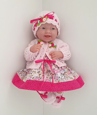 Dolls Clothes for 14 in / 35 cm  BERENGUER LA NEWBORN / REBORN  Flowers