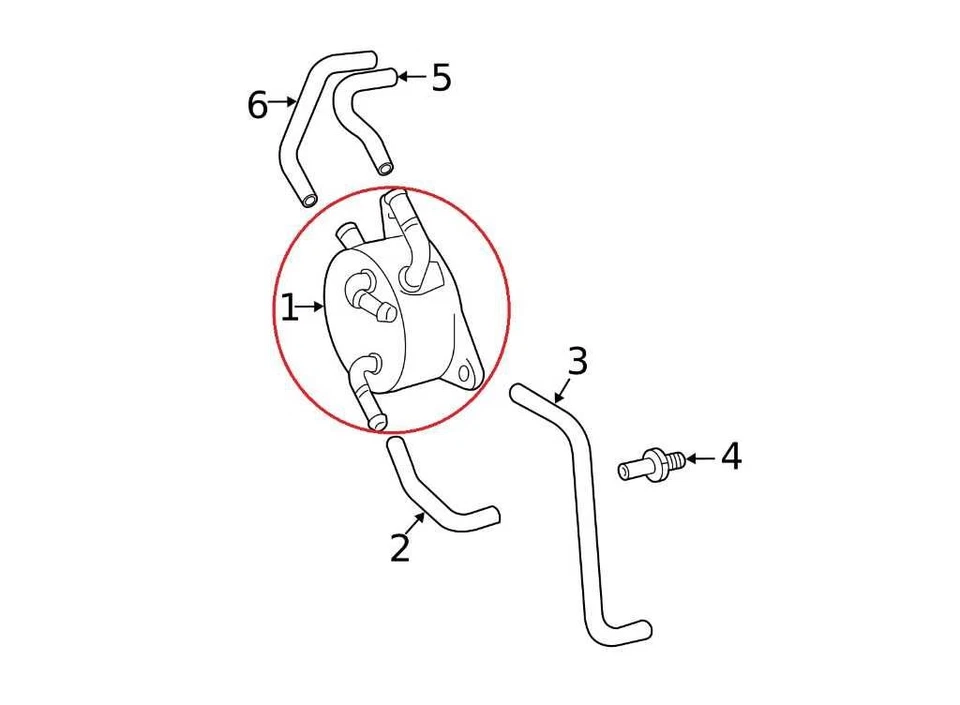 2009-2011 Toyota Camry LE 2.5L Automatic Transmission Oil Cooler 33493-33010 OEM - Image 2 of 4
