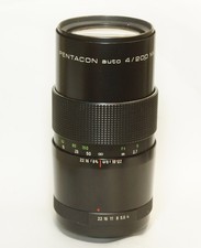 German-made PENTACON auto 4/200 MC M42 15NA-611 Black Multi-coated