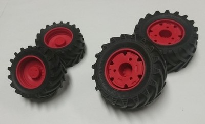 ARTISAN32, 4 rote Trelleborg-Räder   vorne 47 x 24 mm   hinten 62 x 30 mm, 1/...