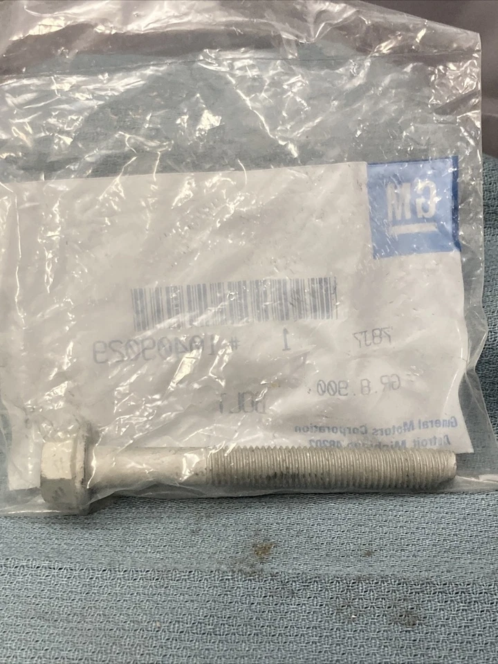 NOVO GENUÍNO GM 10409029 PARAFUSO/PARAFUSO, TRANSMISSÃO E QUADRO DE SUSPENSÃO DIANTEIRA 2004-05 - Imagem 2 de 2