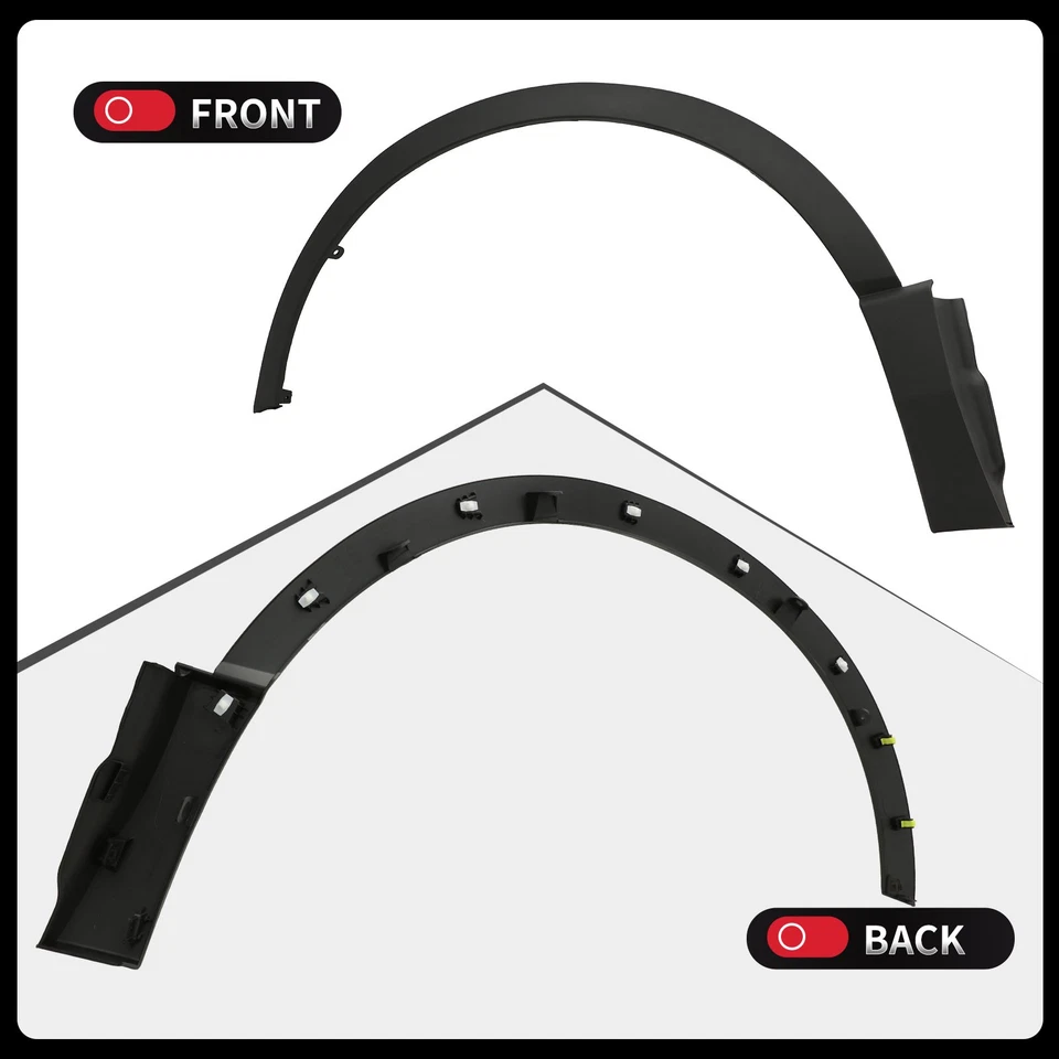 Fit For 2017-2022 Honda CRV CR-V Front Fender Flare Molding Trim Right+Left Side - Image 2 of 4