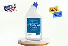 Amazon Basics Bleach Toilet Cleaner, Fresh Scent, 24 Fl Oz