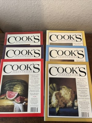 2006 Cooks's Illustrated Magazine Lot of 6 Magazines Complete Year