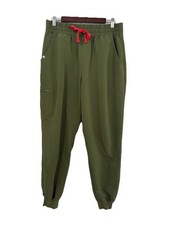 Figs Zamora Jogger Scrub Pants Dark Olive Green Medical Women  s Size Large