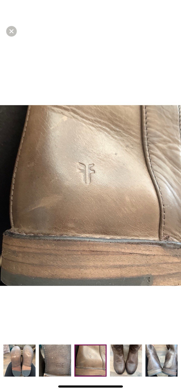 FRYE BROWN LEATHER BOOTS💋EUC - image 8