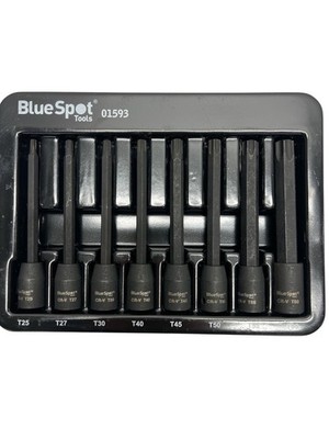 Blue Spot Tools Lot de 8 douilles Torx extra longues 9,5 mm (T25-T60)