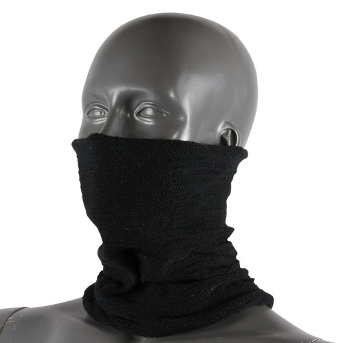 Mundschutz Infinity Scarf Schlauchschal Loopschal schwarz weiß 33 cm - Bild 4 von 8