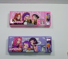 Kpop demon HUNTRX Character Girls Pencil Case Multi-Compartment