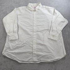 Vtg Brooks Brothers Makers Mens 18.5 34 Oxford Shirt USA Supima Traditional Fit