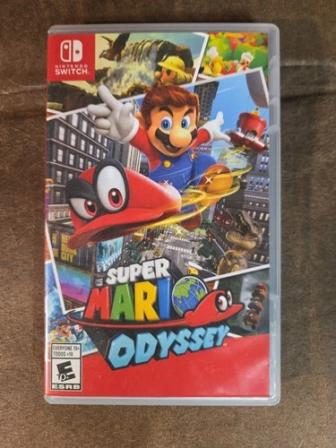 Complete Super Mario Odyssey Nintendo Switch Game& Case, FREE Ship TESTED