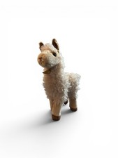 Aurora Miyoni Llama Stuffed Animal Plush White Beige Brown Small Retired