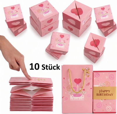   Geldgeschenk Geburtstag Pop-Up Box Geschenk Knall Geld Überraschungsbox Wow!