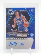 RICKY COUNCIL IV 2023-24 MOSAIC FAST BREAK AUTO ROOKIE BLUE PRIZM /25 Q5194