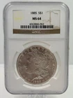 1885 Morgan Dollar $1 MS64 NGC