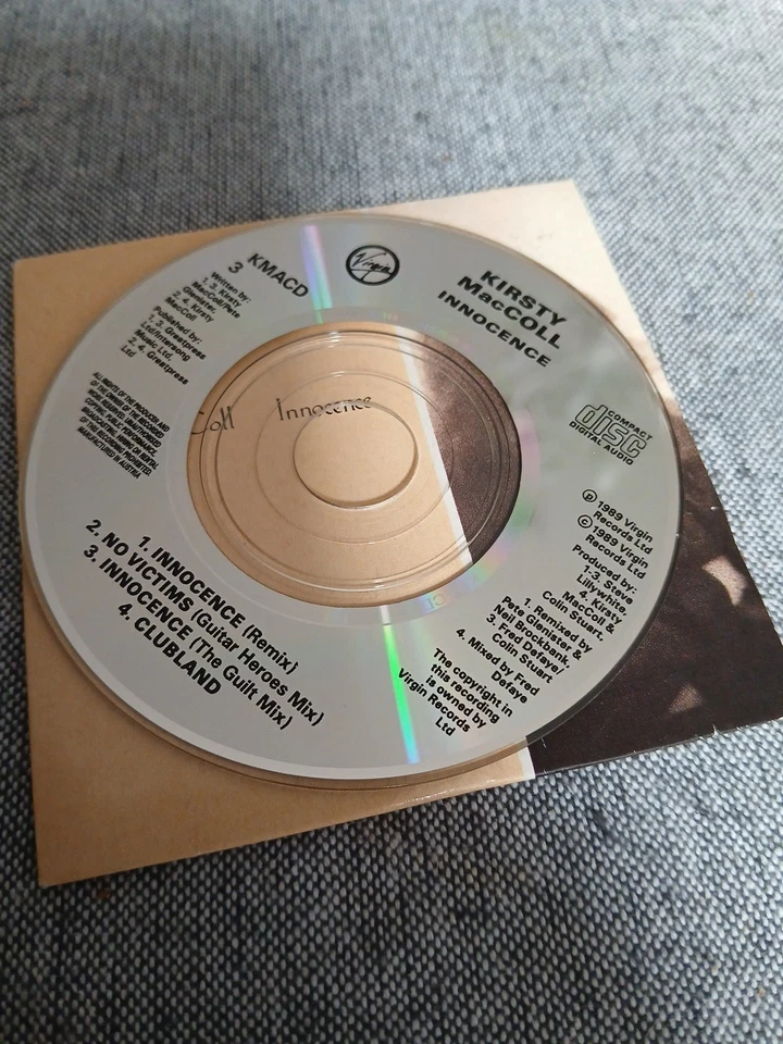 1989 CD3 Kirsty MacColl "Innocence" 3in CD NM+ (Virgin - KMACD 3) - Image 3 of 4