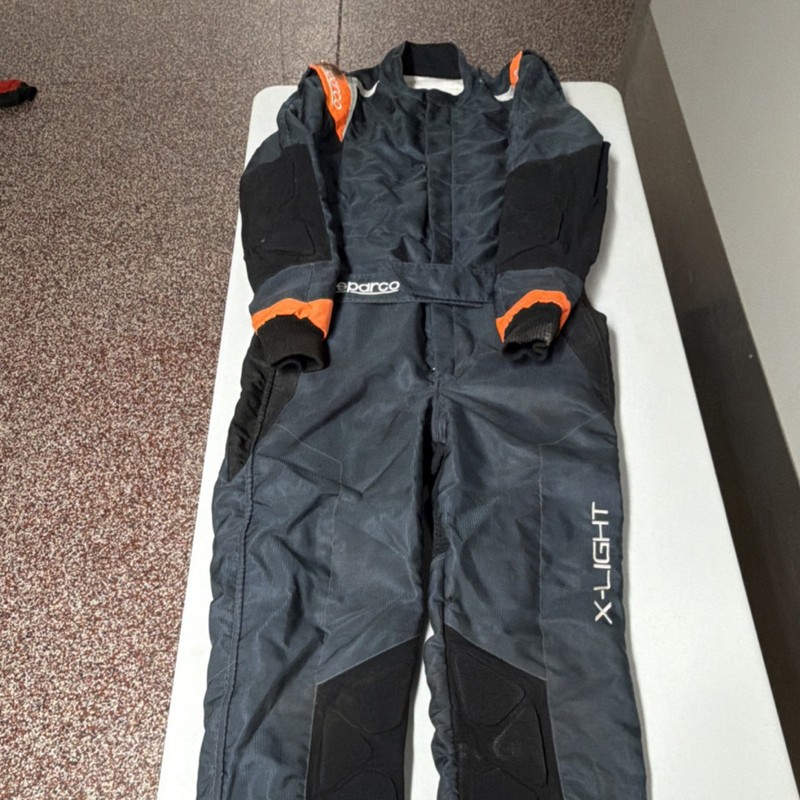 Sparco X-Light Kart Suit.  Used, Some Small Abrasions.  Size 46.