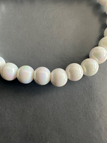 Stretch HAPPY White Stone Back to School Stretcher Bracelet Girl kid - Bild 4 von 5