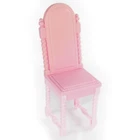 Vtg 2002 Barbie Rapunzel Enchanted Tower Pink Tall Back Vanity Chair 47829
