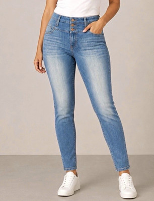 Refuge Women s Size 16 High Rise Skinny Jeans Light Wash Stretch Denim Pants