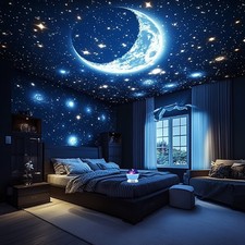 Star Projector Night Light Rotating Galaxy Lamp Kids Room Gift Bedroom Decor