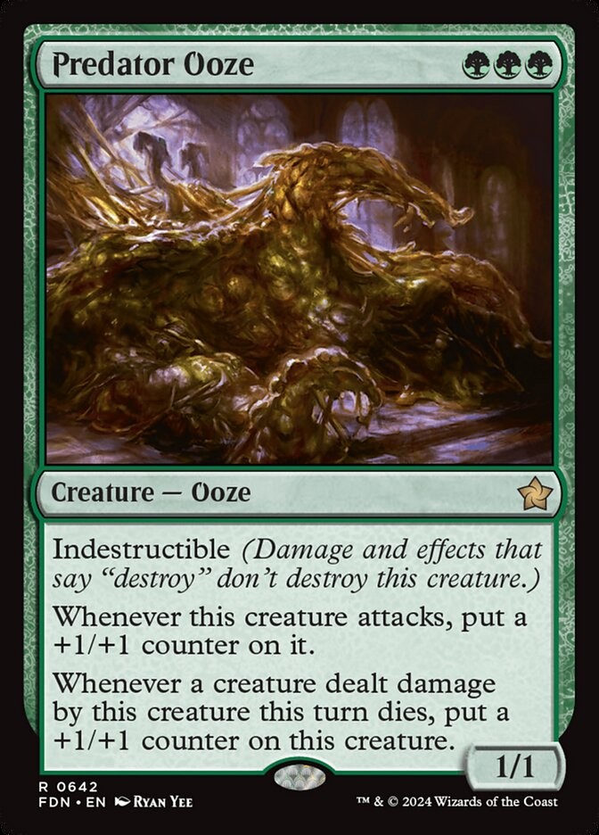 Predator Ooze 642 R FDN MTG NM