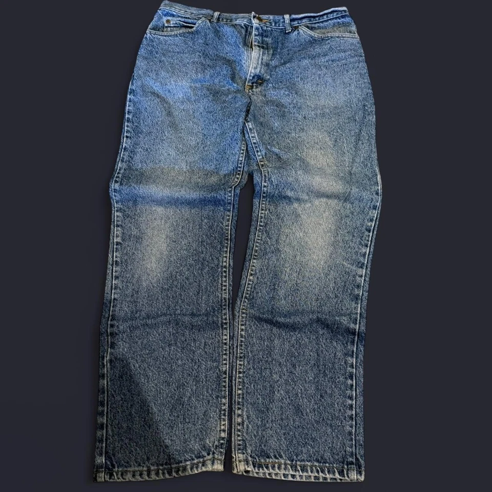 VINTAGE LEE MADE IN USA JEANS classic fit 36x32 - Image 3 of 4