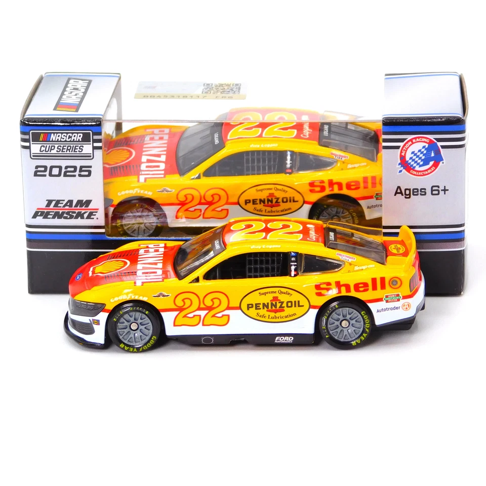 Joey Logano 2025 Shell-Pennzoil Throwback 1:64 Nascar Diecast Foto 3 de 4