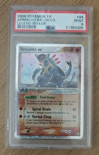 PSA 9 Mint Armaldo EX Holo #84 EX Legend Maker Pokemon 2006 Low Pop