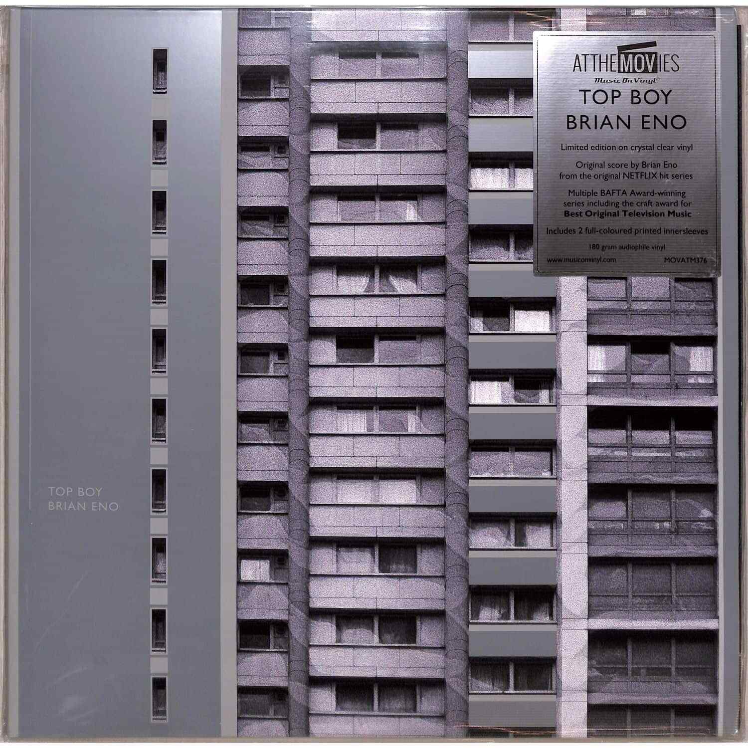 2x 12"" LP clear Vinyl Brian Eno Filmmusik Top Boy Limited Numbered of 4000 -U43 - Bild 2