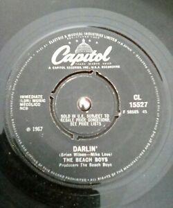 The-Beach-Boys-Darlin-Vinyl-7-034-Single-UK-Capitol-CL-15527-1968