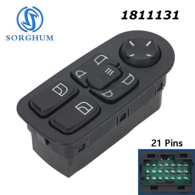 Electric Master Power Window Switch 1811131 1811135 1895436 for DAF CF/XF Series